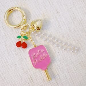 Pickleball Cherry Charm Clip