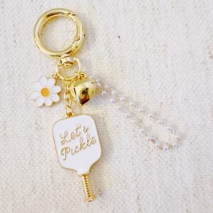 Pickleball Daisy Charm Clip