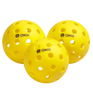 3 Pack Pickleball Outdoor Balls - Yellow