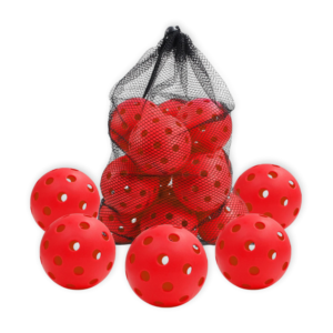 12 pack outdoor pickleball balls (red)